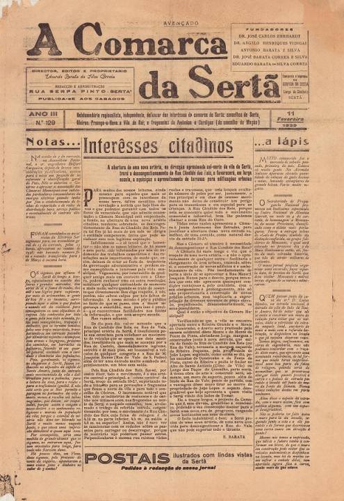 A Comarca Da Sertã Nº129 11 02 1939 Peq