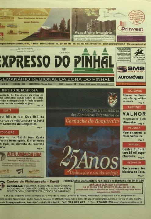 Expresso Do Pinhal Nº228 17 01 2007 P
