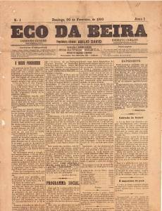 Eco Da Beira Nº1 20 02 1910 Peq