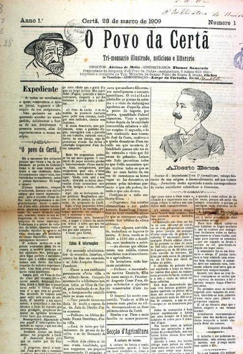 O Povo Da Certã Nº1 23 03 1909 Peq