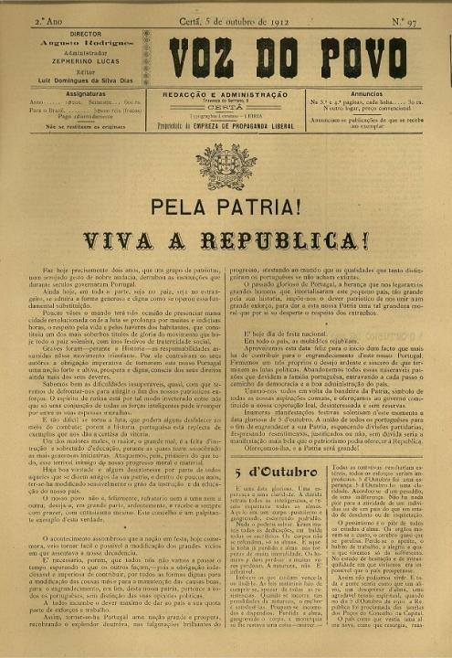 Voz Do Povo Nº97 05 10 1912 P