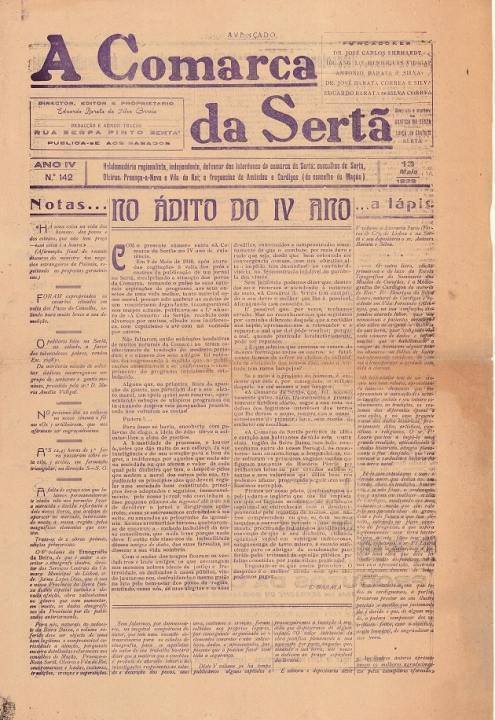 A Comarca Da Sertã Nº142 13 05 1939 P