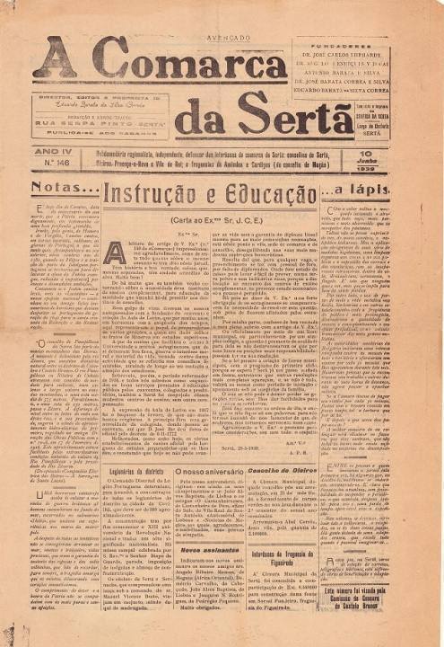 A Comarca Da Sertã Nº146 10 06 1939 P