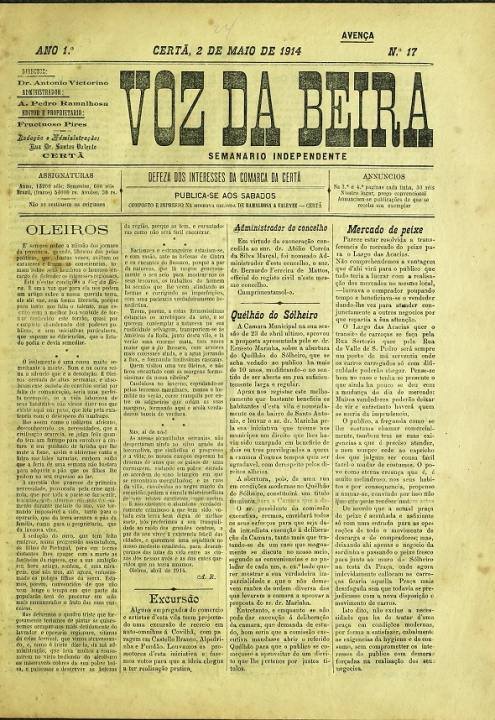 Voz Da Beira Nº17 02 05 1914 P