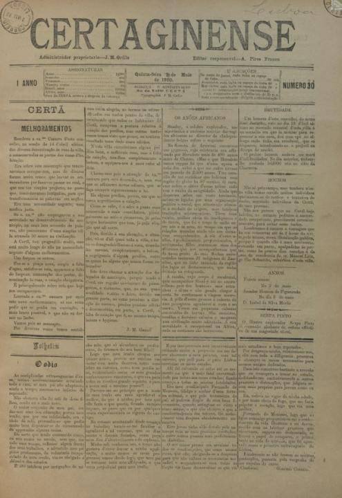 Certaginense Nº30 01 05 1890 P