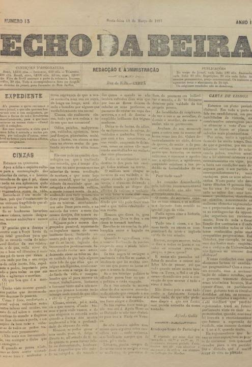 Echo Da Beira Nº13 19 03 1897 P