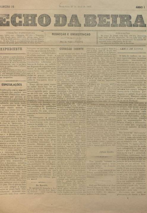 Echo Da Beira Nº18 23 04 1897 P