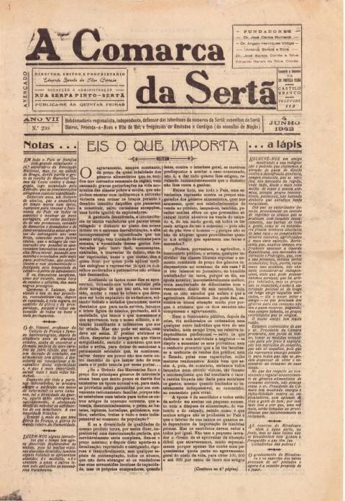 A Comarca Da Sertã Nº298 04 06 1942 P