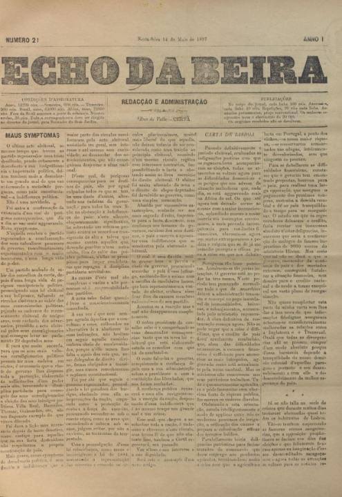 Echo Da Beira Nº21 14 05 1897 P