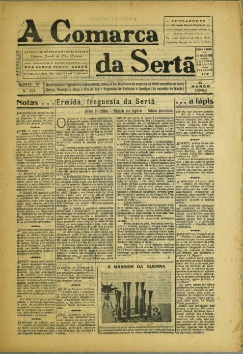 A Comarca Da Sertã Nº234 06 03 1941 P