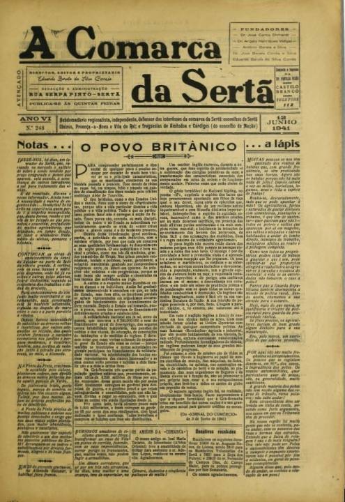 A Comarca Da Sertã Nº248 12 06 1941 P