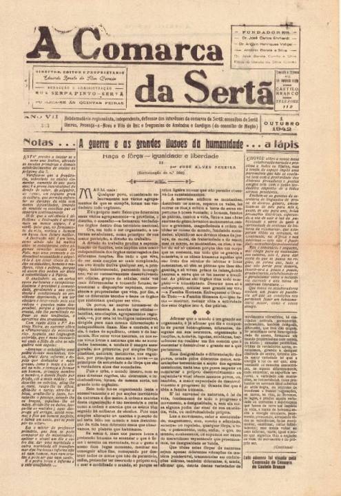 A Comarca Da Sertã Nº313 01 10 1942 P