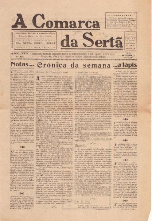 A Comarca Da Sertã Nº358 25 09 1943 P