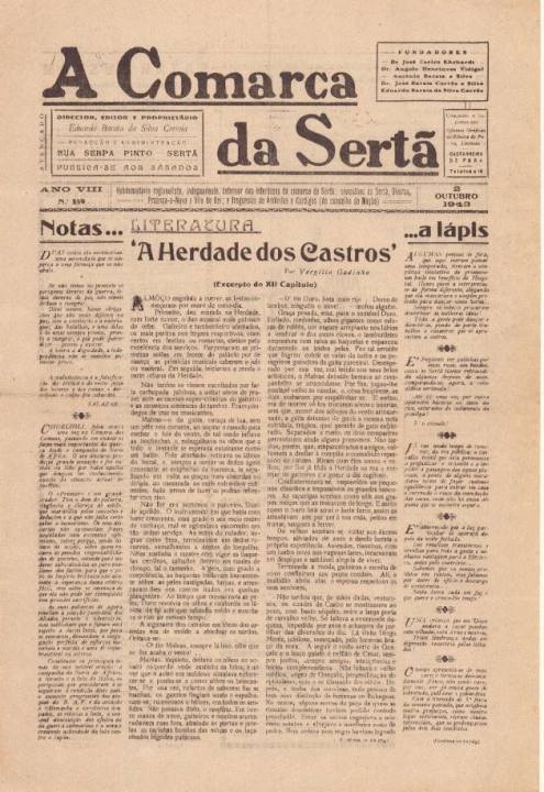 A Comarca Da Sertã Nº359 02 10 1943 P