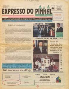 Expresso Do Pinhal Nº1 14 02 2001 P
