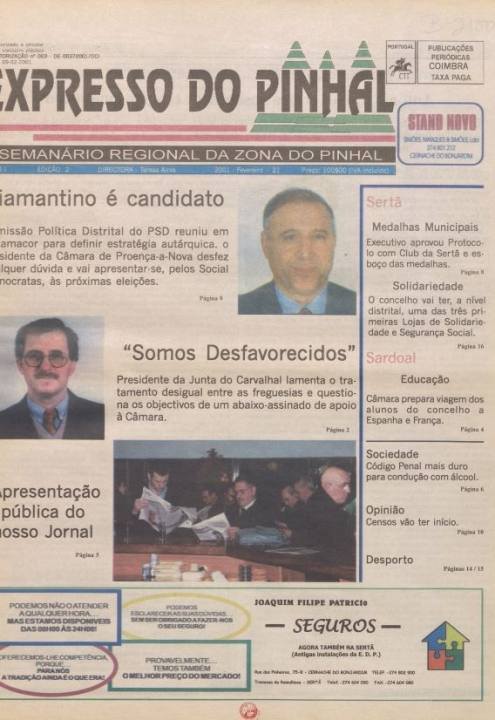 Expresso Do Pinhal Nº2 21 02 2001 P
