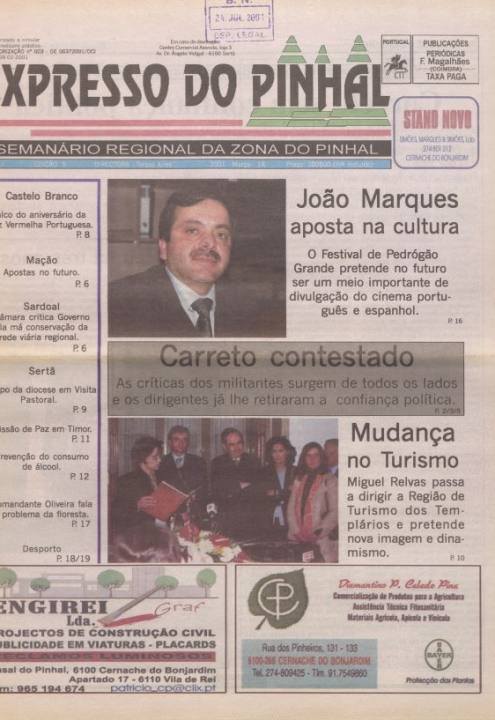 Expresso Do Pinhal Nº5 14 03 2001 P