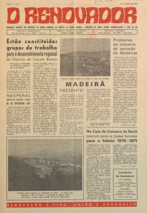 O Renovador Nº6 21 03 1970 P