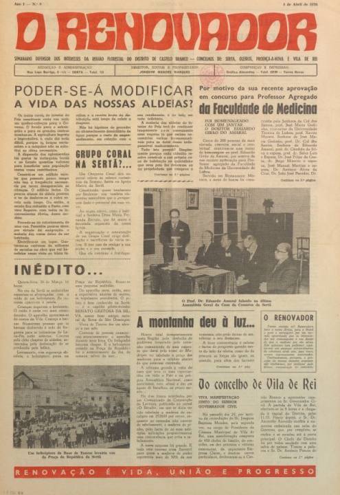 O Renovador Nº8 04 04 1970 P