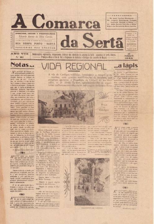 A Comarca Da Sertã Nº382 11 03 1944 P