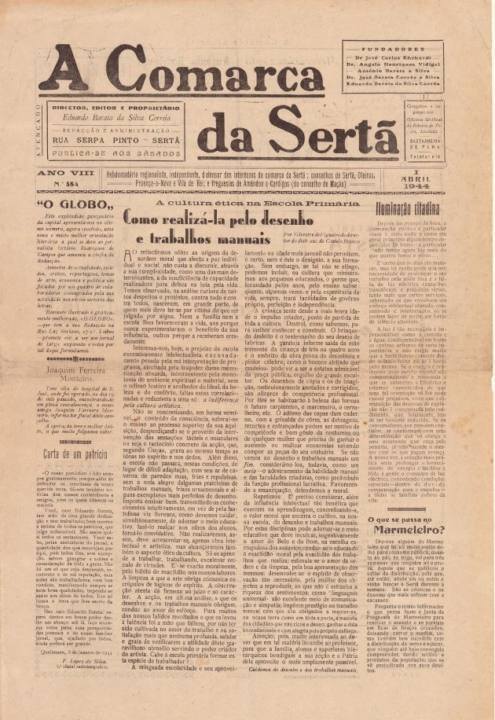 A Comarca Da Sertã Nº384 01 04 1944 P