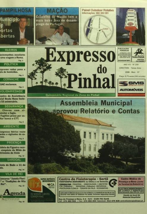 Expresso Do Pinhal Nº259 07 05 2008 P