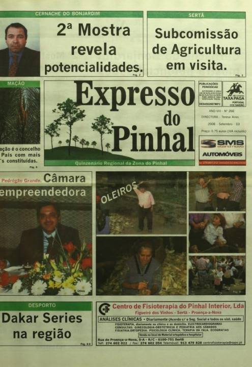 Expresso Do Pinhal Nº266 03 09 2008 P