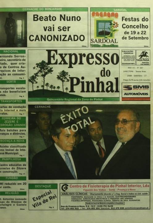 Expresso Do Pinhal Nº267 17 09 2008 P