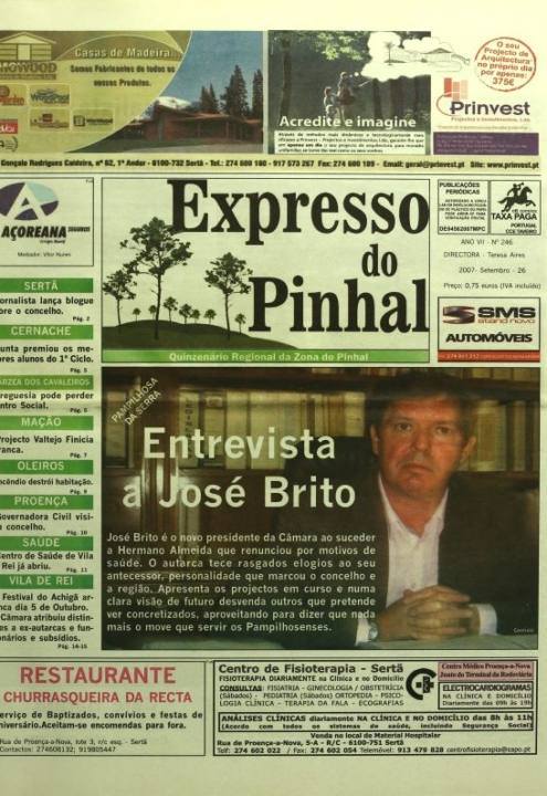Expresso Do Pinhal Nº246 26 09 2007 P