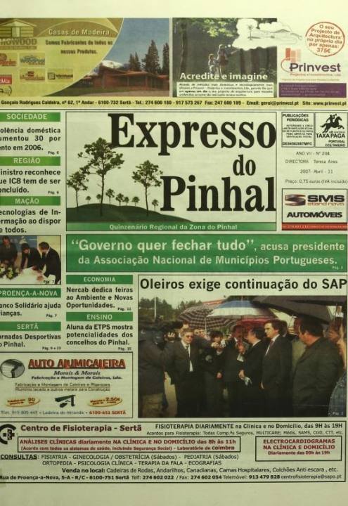 Expresso Do Pinhal Nº234 11 04 2007 P