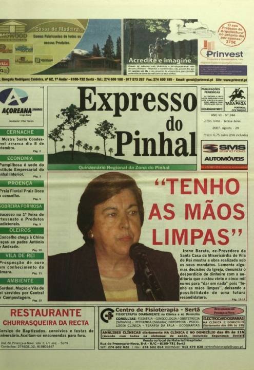 Expresso Do Pinhal Nº244 29 08 2007 P