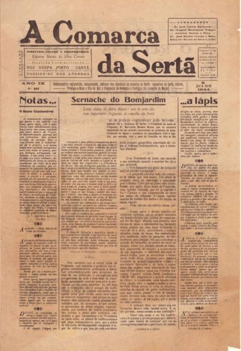 A Comarca Da Sertã Nº397 08 07 1944 P