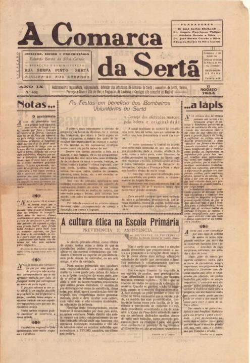A Comarca Da Sertã Nº402 12 08 1944 P