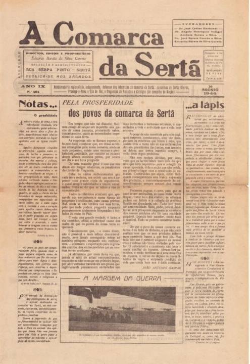 A Comarca Da Sertã Nº404 26 08 1944 P