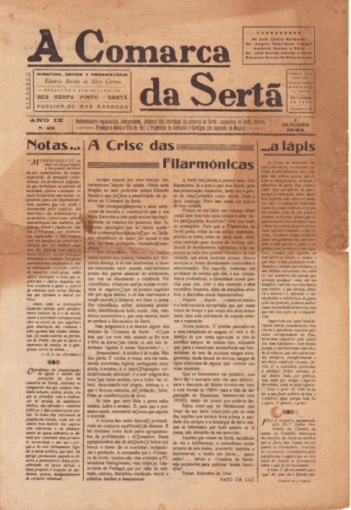 A Comarca Da Sertã Nº410 07 10 1944 P