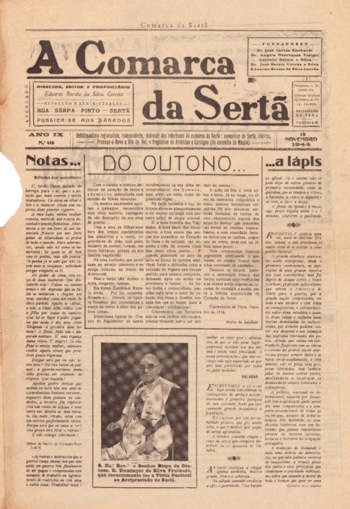 A Comarca Da Sertã Nº416 18 11 1944 P