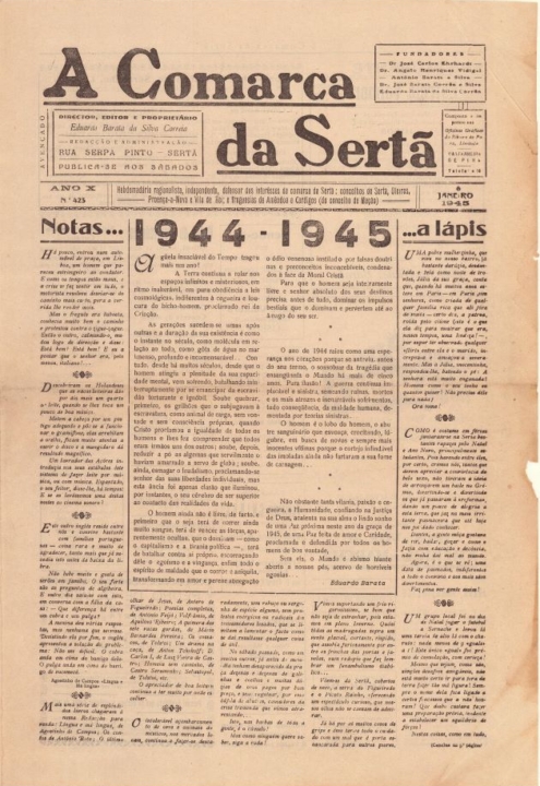 A Comarca Da Sertã Nº423 06 01 1945 P