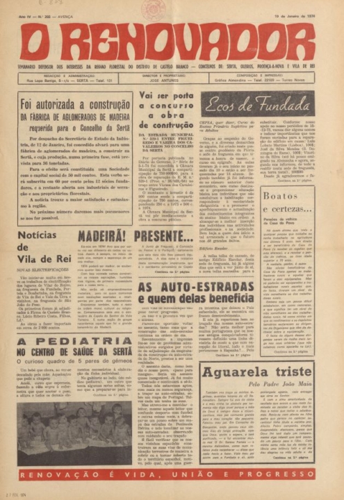 O Renovador Nº202 19 01 1974 P