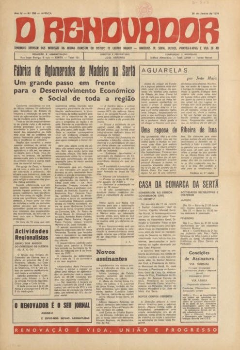 O Renovador Nº203 26 01 1974 P