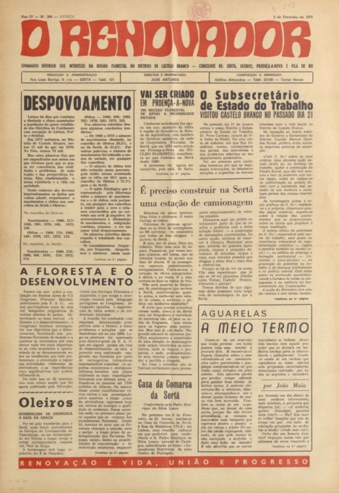 O Renovador Nº204 02 02 1974 P