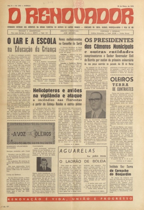 O Renovador Nº212 30 03 1974 P