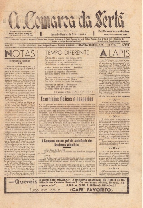 A Comarca Da Sertã Nº593 05 06 1948 P