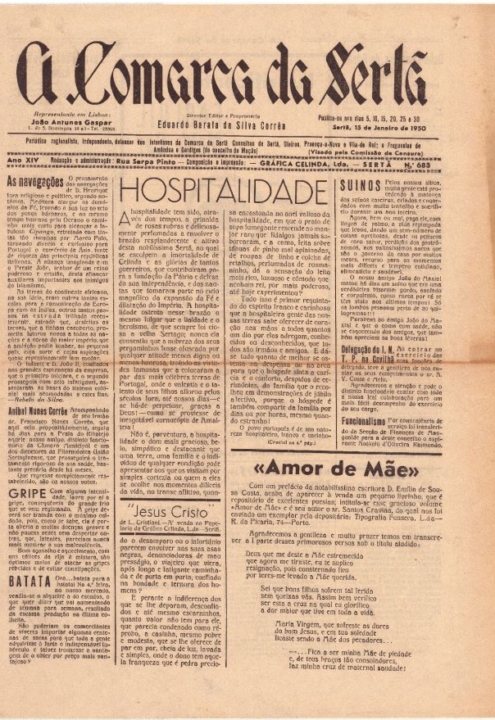 A Comarca Da Sertã Nº683 15 01 1950 P