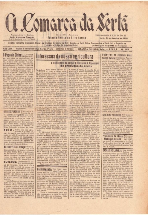 A Comarca Da Sertã Nº685 25 01 1950 P