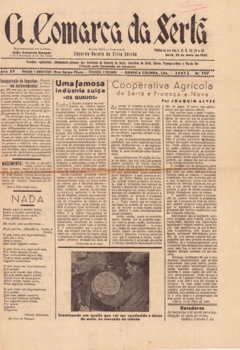 A Comarca Da Sertã Nº707 25 05 1950 P