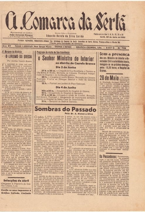 A Comarca Da Sertã Nº708 30 05 1950 P