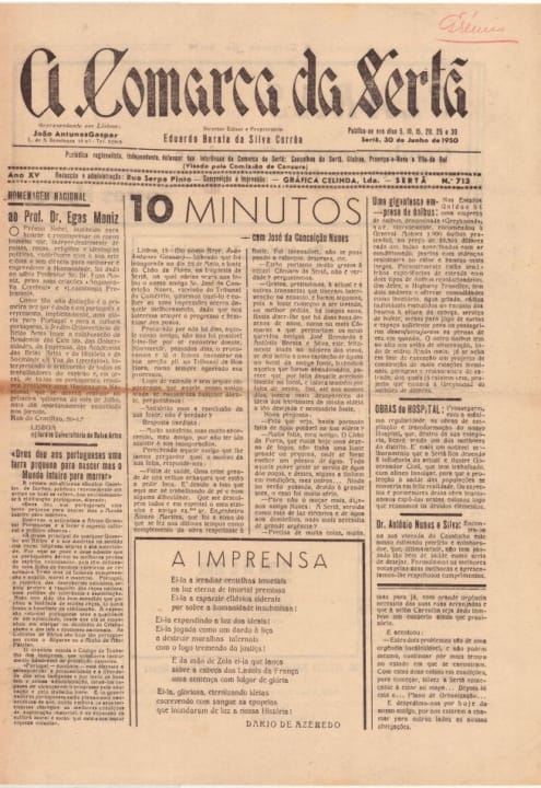 A Comarca Da Sertã Nº713 30 06 1950 P