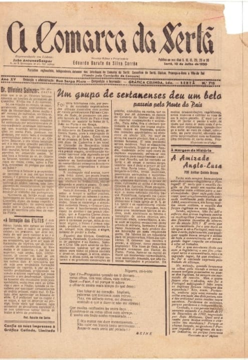 A Comarca Da Sertã Nº715 10 07 1950 P