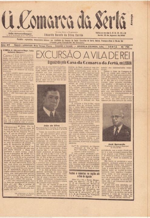 A Comarca Da Sertã Nº721 15 08 1950 P