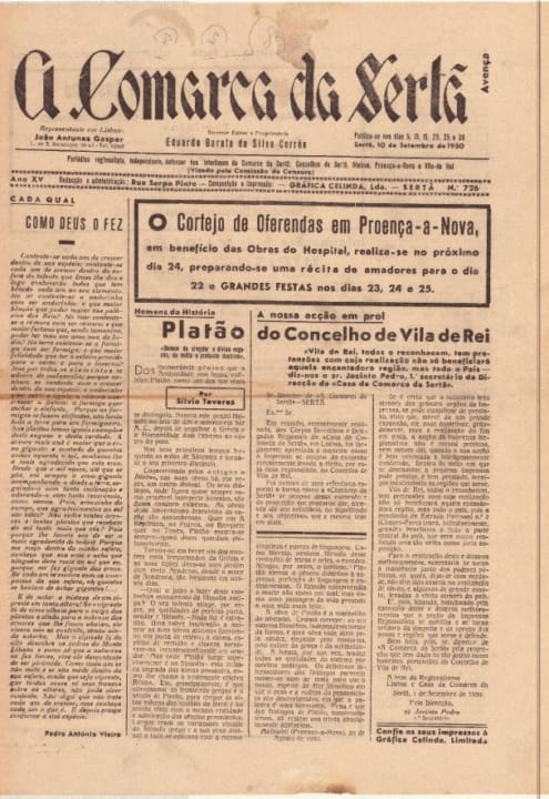 A Comarca Da Sertã Nº726 10 09 1950 P